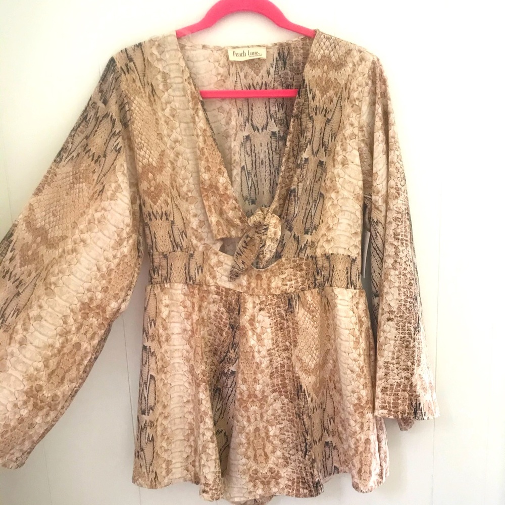Snakeskin romper
